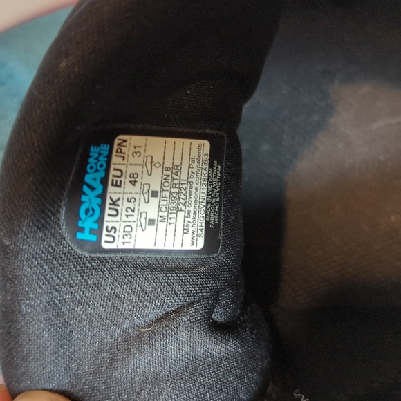 Hoka One One Clifton 8 Men's Real Teal, Aquarelle 1119393 RTAR size 13d - Picture 10 of 15